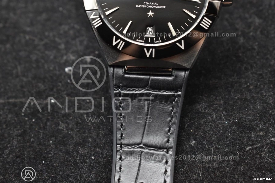 Constellation Black Strap Gummy on 1:1 A8900 Black VSF Edition Ceramic Black Dial HighPerformance SS Best Super 545 Clone 0412